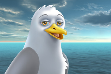 A Fish Tale - 2D animated internal video for NOAA. Seagull